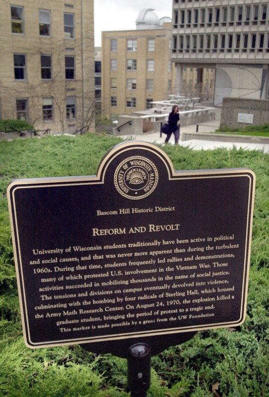 Sterling Hall commemoration plaque